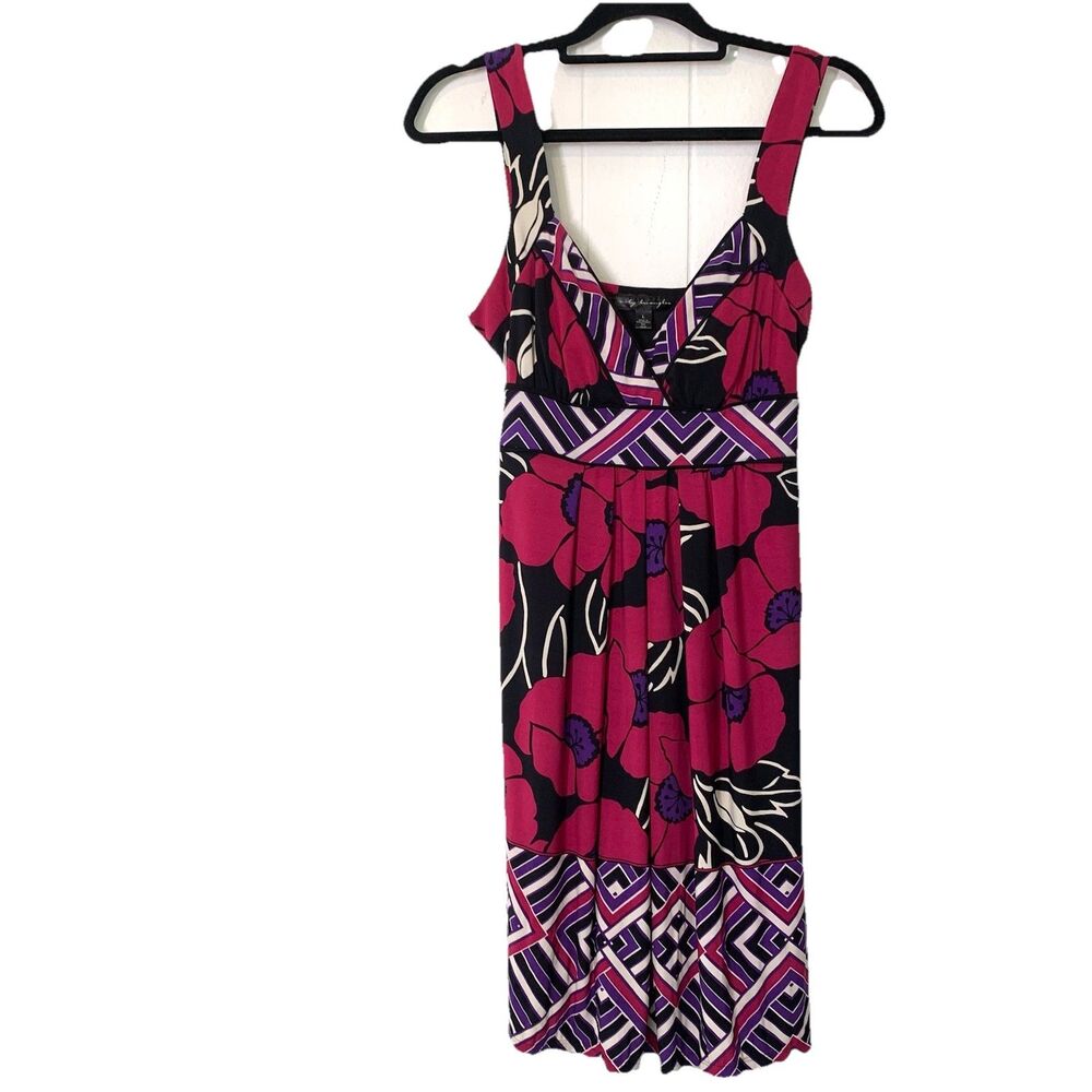Vtg City Triangler Womens Large‎ Dress Babydoll Coquette Floral 90s Y2K Preppy